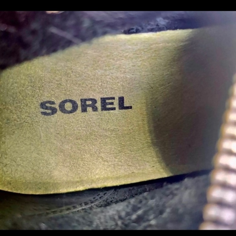 ♥️ Discontinued Sorel ‘Scotia’ Black Leather Tall Boots. Women’s 6.5. Gorgeous! - Picture 3 of 10